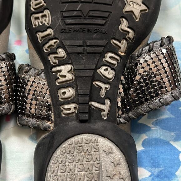 Stuart Weitzman T Strap Thong Sandals Metal - 7.5 - Picture 6 of 13